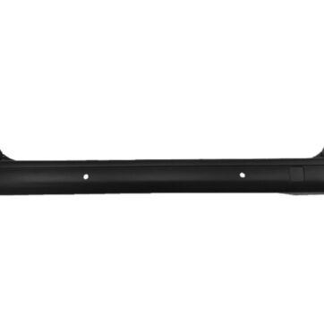 Paraurti Posteriore Centrale Nero Passo Lungo Park Assist (4 Portasensori) Con Tappo Gancio Traino