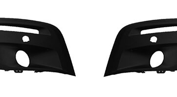 Kit Modanature Destra-Sinistra Nero Con Fendinebbia Con Fori Parkassist