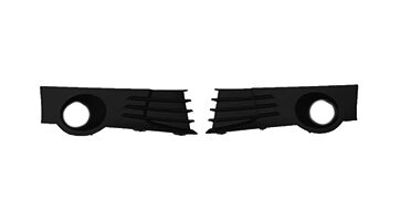 Kit Modanature Destra-Sinistra Nero Con Fendinebbia