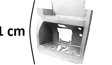 Pedana Destra Cabina Larga Alta Smalto Bianco Db9147
