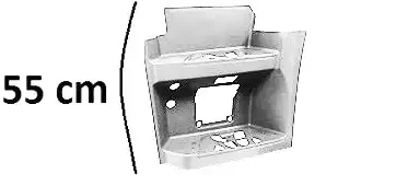 Pedana Sinistra Cabina Stretta Bassa Smalto Bianco Db9147