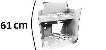 Pedana Sinistra Cabina Stretta Alta Smalto Bianco Db9147