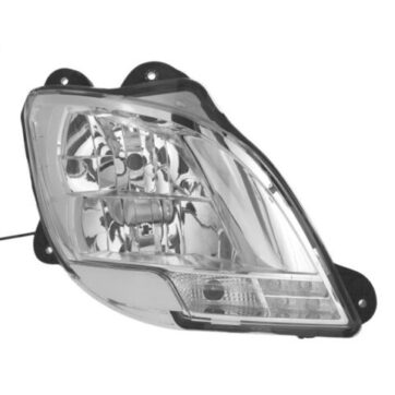 FARO DESTRO MANUALE SENZA LAMPADINA (H7-H1-PY21W-LED) OMOLOGATO E9