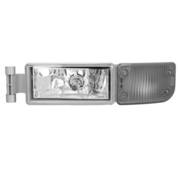 FARO FENDINEBBIA SINISTRO CON FRECCIA COLOR AMBRA SENZA LAMPADINA (H4-P21W) OMOLOGATO E9