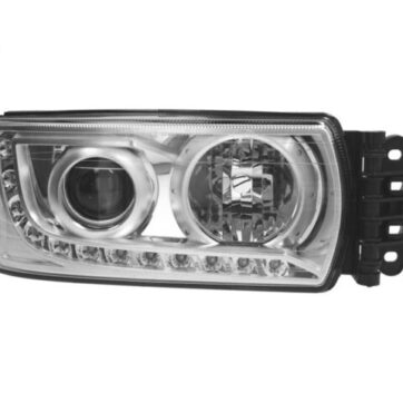 FARO DESTRO MANUALE CON CENTRALINA SENZA LAMPADINA (H7-H7-LED) OMOLOGATO E9