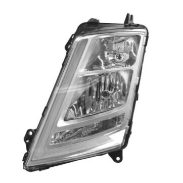 FARO SINISTRO MANUALE BASE CROMATA SENZA LAMPADINA (H7-H1-PY21W-LED) OMOLOGATO E9