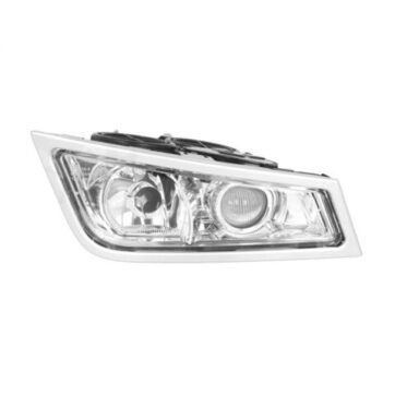 FARO FENDINEBBIA DESTRO BASE CROMATA CON LUCE SUPPLEMENTARE SENZA LAMPADINA (H3-H7) OMOLOGATO E9