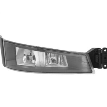 FARO FENDINEBBIA DESTRO BASE NERA CORNICE NERA CON LUCE SUPPLEMENTARE SENZA LAMPADINA (H7-H1) OMOLOGATO E9.