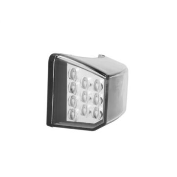 INDICATORE DI DIREZIONE SINISTRO LED BASE NERA SENZA LAMPADINA (LED) OMOLOGATO E9