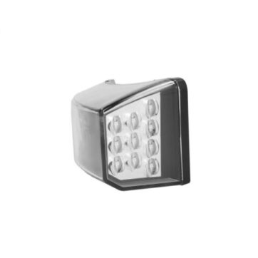 INDICATORE DI DIREZIONE DESTRO LED BASE NERA SENZA LAMPADINA (LED) OMOLOGATO E9
