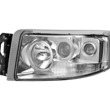 FARO SINISTRO MANUALE CROMATO (24V-H1-H3- H7-PY21W-W5W) OMOLOGATO E9.