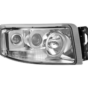FARO DESTRO MANUALE CROMATO (24V-H1-H3- H7-PY21W-W5W) OMOLOGATO E9.