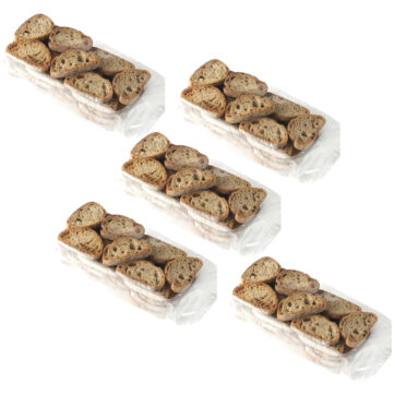 Crostini Integrali di Genzano da condire a piacere e per Zuppe e Minestre 5 Confezioni da 150g